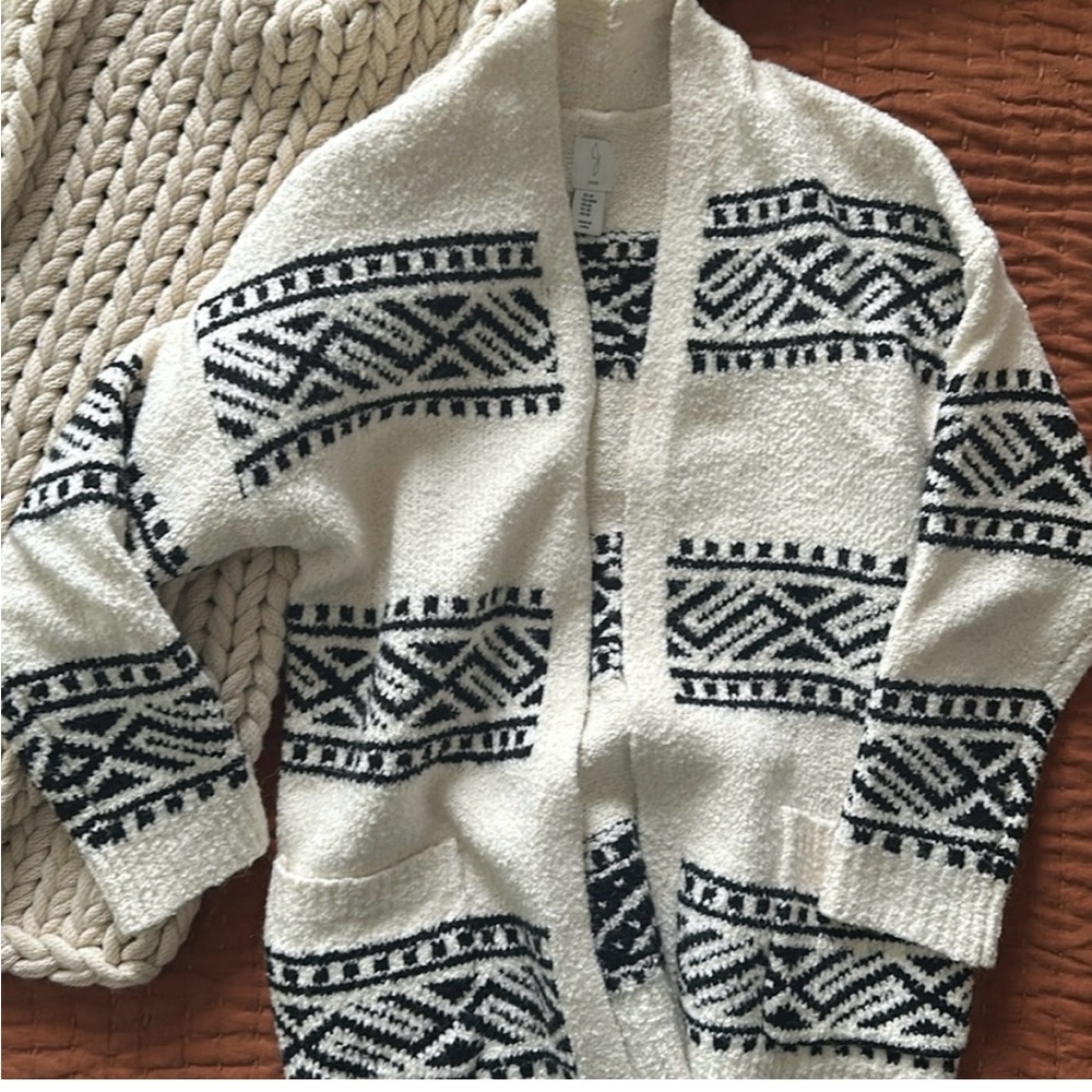 Joie comfy plush open cardigan